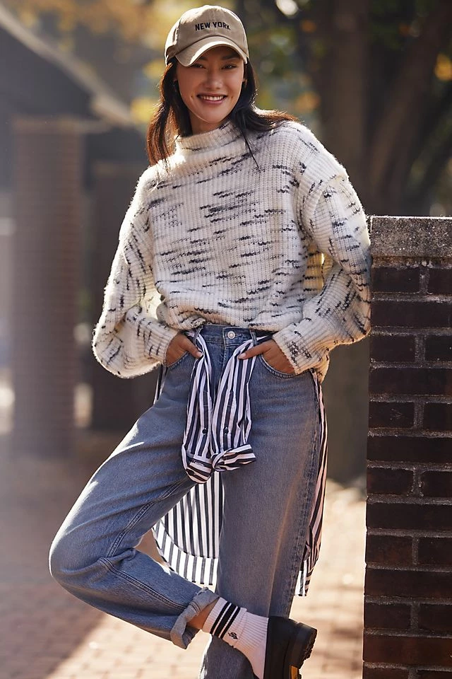 Varley Belgrave Knit Sweater Outlet ???? Varley Belgrave Knit Sweater BLACK & WHITE ✨ -Sweaty Betty Shop unnamed file 120