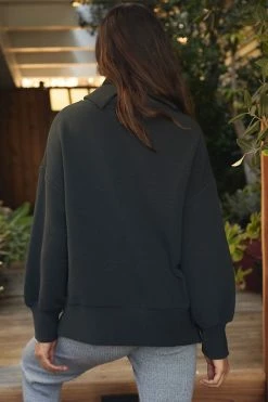 Flash Sale ???? Varley Milton Turtleneck Sweatshirt BLACK ⭐ -Sweaty Betty Shop unnamed file 148