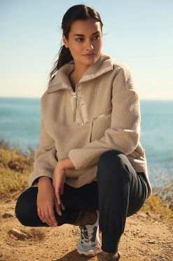 Best reviews of 😉 Varley Daniel Fleece Sweater TAUPE 🔔