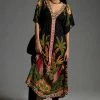 Best deal ???? Farm Rio Farm X Anthropologie Printed V-Neck Maxi ???? Dress BLACK MOTIF ????