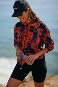 Best Pirce ✨ Farm Rio Terry Long-Sleeve Hoodie NOVELTY 👏