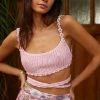 Best Pirce ???? Agua Bendita Albany Crop Tank PINK ????