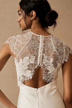 Buy ???? Amsale Lauretta Topper IVORY ????