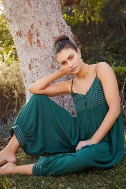 Best Sale 🥰 By Anthropologie Lounge Around Jumpsuit MOSS 🥰