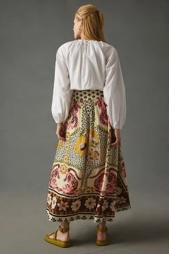 Cheap ❤️ Farm Rio Farm X Anthropologie Split-Hem 👗 Skirt NEUTRAL MOTIF 😀 -Sweaty Betty Shop unnamed file 2147