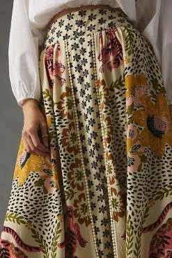 Cheap ❤️ Farm Rio Farm X Anthropologie Split-Hem 👗 Skirt NEUTRAL MOTIF 😀 -Sweaty Betty Shop unnamed file 2148