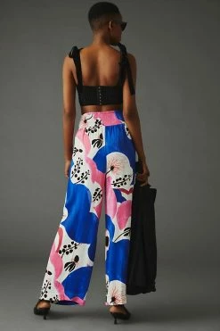 Cheap ???? Maeve Lisa Sander For Anthropologie Wide-Leg Pants BLUE ???? -Sweaty Betty Shop unnamed file 2154