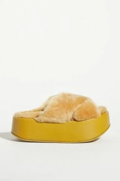 Budget 🌟 Paloma Barcelo Kai Platform 🩴 Sandals DARK YELLOW 🌟