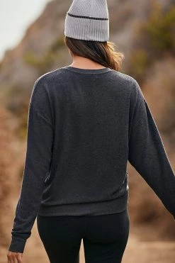 Best Sale ✔️ Spiritual Gangster Guide The Way Relaxed Savasana Sweater CARBON ???? -Sweaty Betty Shop unnamed file 232