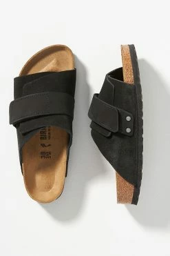 Buy ⌛ Birkenstock Kyoto Suede 🩴 Sandals BLACK 😍