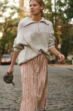 Wholesale 🧨 Beyond Yoga Uptown Velvet 👗 Skirt GOLD 🎉