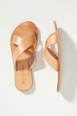 New ???? Matisse Cuba Criss-Cross Slide ???? Sandals NEUTRAL ✨