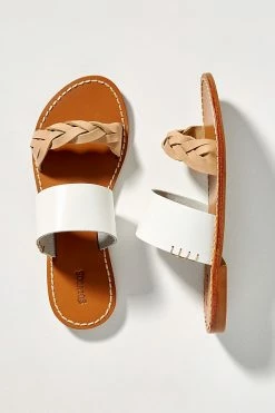 Top 10 🌟 Soludos Braided Slide 🩴 Sandals WHITE 🎁