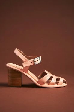 Discount 🔔 Vicenza Fisherman Heel 🩴 Sandals PEACH 😍