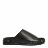 Cheapest ❤️ Kelsi Dagger Brooklyn Squish Studded Slide ???? Sandals BLACK ????
