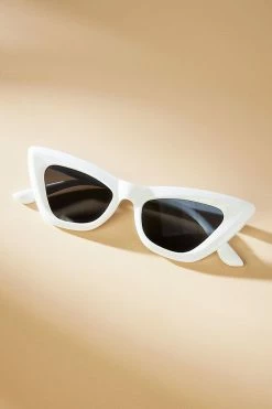Best deal ???? By Anthropologie Cat-Eye ???? Sunglasses WHITE ????