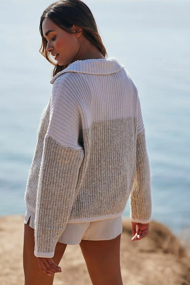 Best Pirce 🔥 Varley Willard Knit Half-Zip Sweater PEARL ❤️ 2 Best Pirce 🔥 Varley Willard Knit Half-Zip Sweater PEARL ❤️ - Image 2