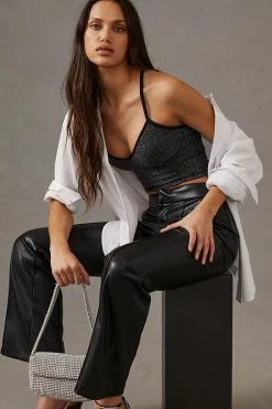 Outlet 💯 By Anthropologie Seamless Tank BLACK ⌛