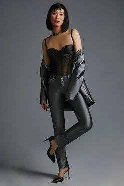 Outlet ???? By Anthropologie Shine Bodysuit BLACK ⭐