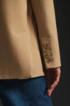 New 🥰 Maeve Double-Breasted Blazer HEATHERED CAMEL 😉 -Sweaty Betty Shop unnamed file 623