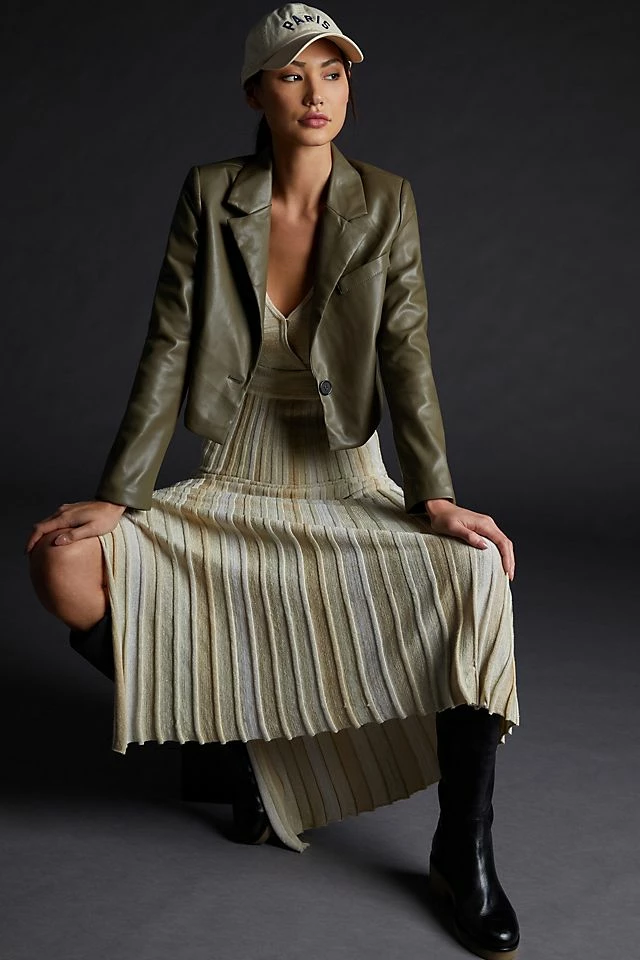 Buy ๐ฅฐ Avec Les Filles Cropped Faux Leather Jacket MOSS ๐ 2 Buy ๐ฅฐ Avec Les Filles Cropped Faux Leather Jacket MOSS ๐ - Image 2