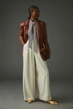 Cheapest 🧨 BLANKNYC Faux Leather Blazer BROWN 👍