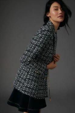 Coupon 💯 Maeve Double-Breasted Tweed Jacket BLACK ✨ -Sweaty Betty Shop unnamed file 642