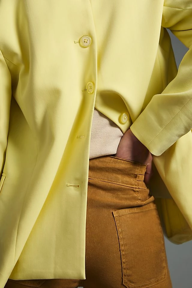 Budget 🔥 Maeve Button-Back Blazer YELLOW 🥰 6 Budget 🔥 Maeve Button-Back Blazer YELLOW 🥰 - Image 6