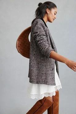 Top 10 ⭐ Avec Les Filles Structured Blazer BLACK MOTIF 😍 -Sweaty Betty Shop unnamed file 726