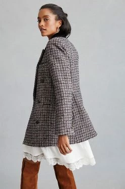 Top 10 ⭐ Avec Les Filles Structured Blazer BLACK MOTIF 😍 -Sweaty Betty Shop unnamed file 727