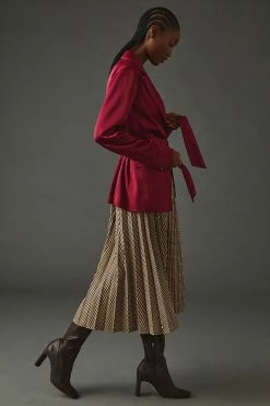 Flash Sale ๐ Paige Havenn Satin Blazer WINE ๐งจ