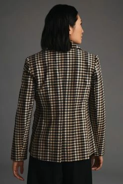 Top 10 ???? Maeve Plaid Blazer BROWN MOTIF ???? -Sweaty Betty Shop unnamed file 748