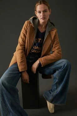 Budget ???? Avec Les Filles Hooded Blazer ???? Coat NEUTRAL ????