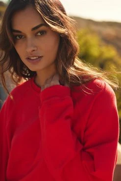 Budget 😀 Electric & Rose Ronan Pullover Sweatshirt RED ⭐ -Sweaty Betty Shop unnamed file 88