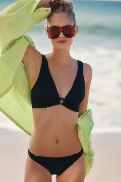 Outlet 👍 LSPACE Sol Classic 👙 Bikini Bottoms BLACK 💯