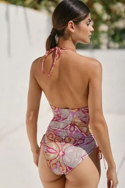 Best Pirce ???? By Anthropologie Claudia One-Piece ???? Swimsuit PINK COMBO ???? -Sweaty Betty Shop unnamed file 961